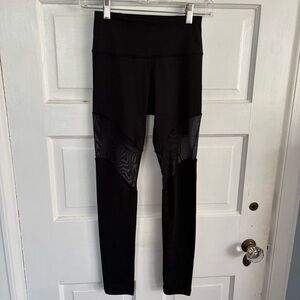 C&C California Black Leggings with Mesh Detail